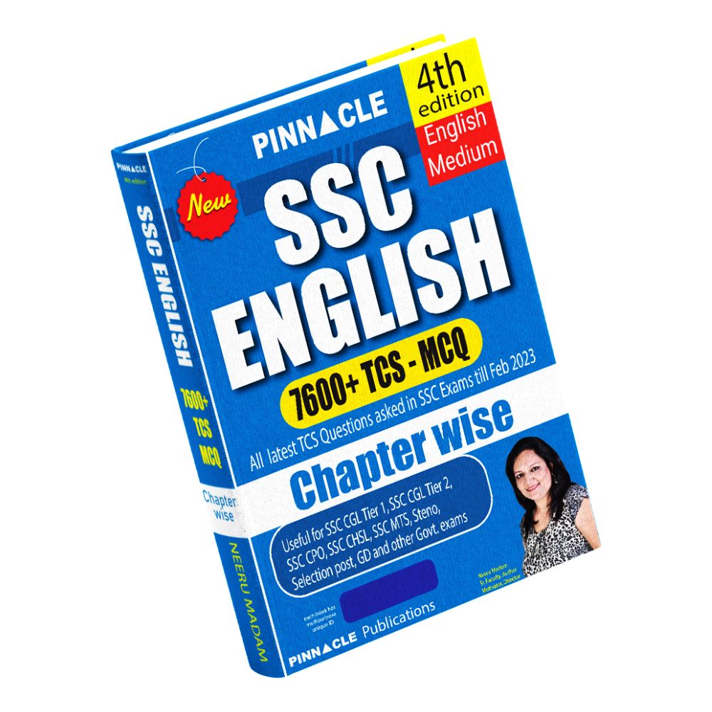 SSC English 7600 TCS MCQ chapter wise with detailed explanation 4th edition english medium 